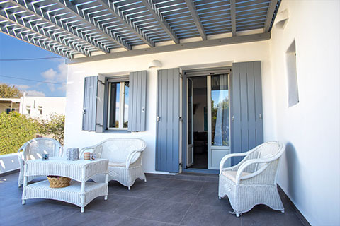 The veranda of a house