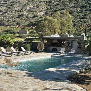 Πανοραμική εικόνα του Villa River στη Σίφνο